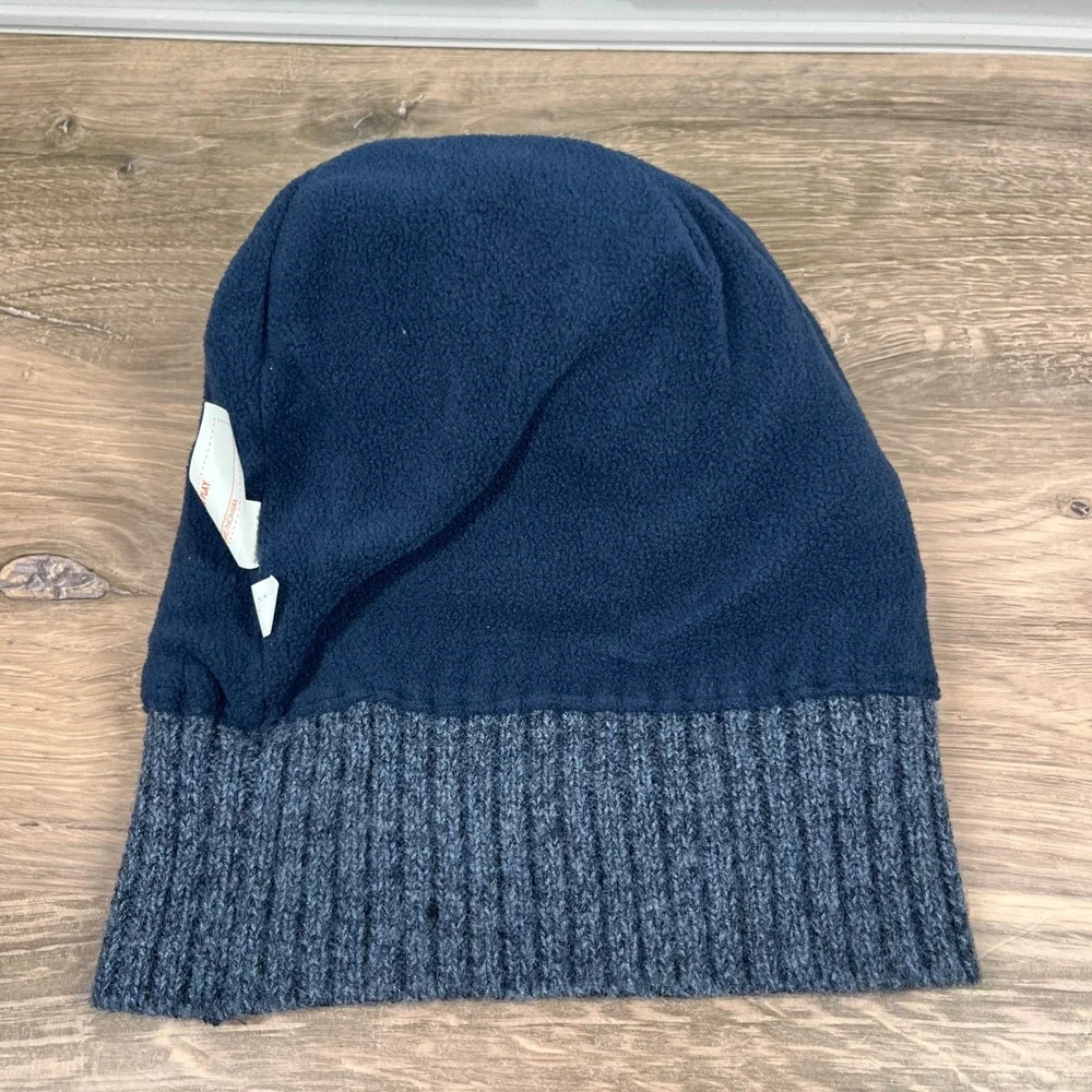 Target Mountain Landscape Knit Pom Beanie Kids One Size Blue Fleece Lined